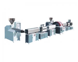 PVC Fibre reinforce transparent flexible extrusion line